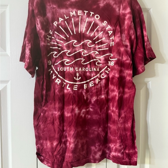 Red Tie-Dye Graphic T-Shirt - Picture 3 of 3